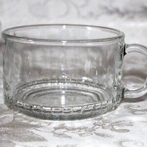 Vintage Tempered Glass Soup Mugs | KIG Malaysia Clear Glass